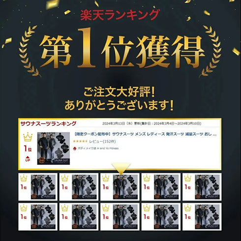 【圧倒的・発汗力】サウナスーツ 有酸素の効率UPに