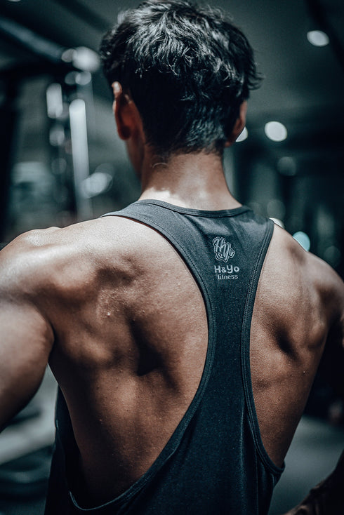 【着心地サラサラ】背中を魅せろ! トレーニング タンクトップ Yバックモデル