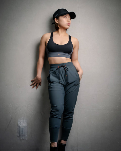 【鬼ストレッチ】 フレキシブルなハイリブジョガーパンツ