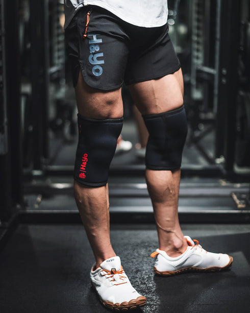 【初心者にも嬉しい肉厚クッション】強伸縮 ニースリーブ(膝サポーター)Knee Sleeves