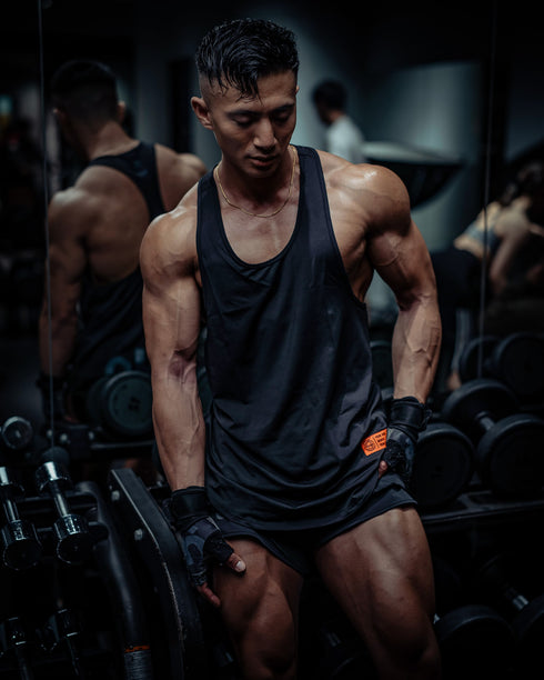 【着心地サラサラ】背中を魅せろ! トレーニング タンクトップ Yバックモデル