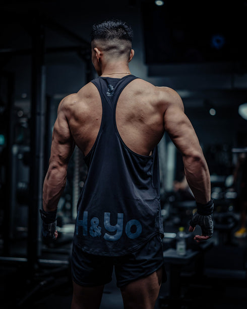 【着心地サラサラ】背中を魅せろ! トレーニング タンクトップ Yバックモデル