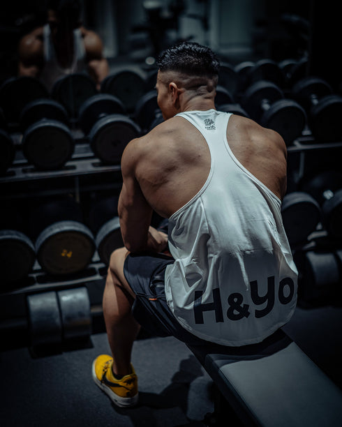 【着心地サラサラ】背中を魅せろ! トレーニング タンクトップ Yバックモデル