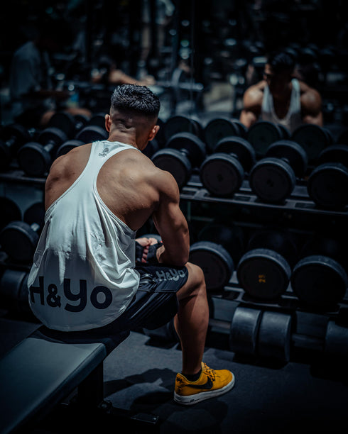 【着心地サラサラ】背中を魅せろ! トレーニング タンクトップ Yバックモデル