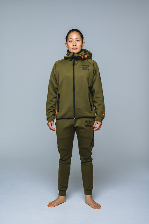 【快適伸縮素材】トレーニング フルジップパーカー アスリートモデル