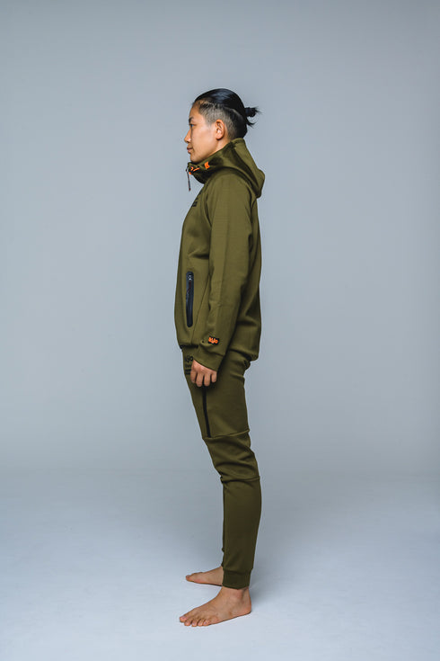 【快適伸縮素材】トレーニング フルジップパーカー アスリートモデル