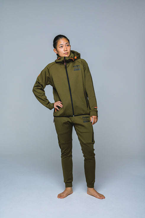 【快適伸縮素材】トレーニング フルジップパーカー アスリートモデル