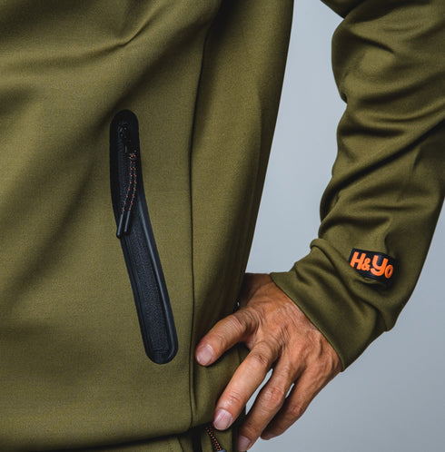 【快適伸縮素材】トレーニング フルジップパーカー アスリートモデル