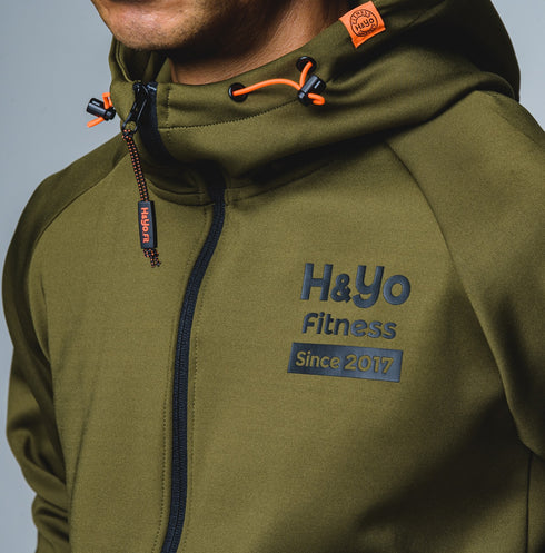 【快適伸縮素材】トレーニング フルジップパーカー アスリートモデル