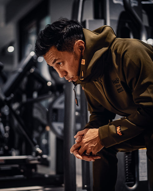 【快適伸縮素材】トレーニング フルジップパーカー アスリートモデル