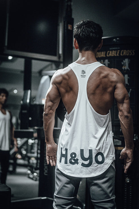 【着心地サラサラ】背中を魅せろ! トレーニング タンクトップ Yバックモデル