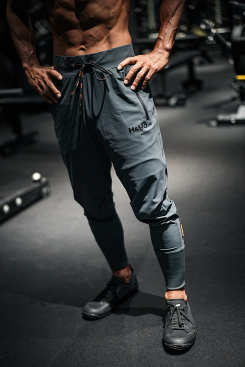 【鬼ストレッチ】 フレキシブルなハイリブジョガーパンツ