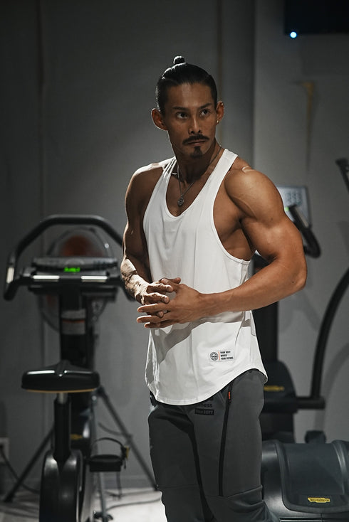 【着心地サラサラ】背中を魅せろ! トレーニング タンクトップ Yバックモデル