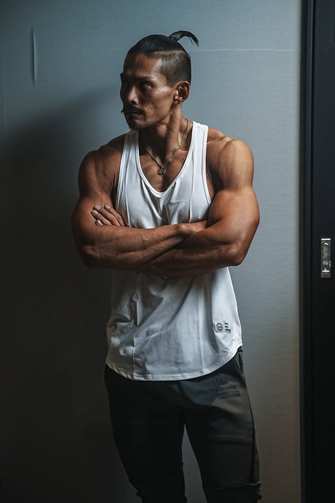 【着心地サラサラ】背中を魅せろ! トレーニング タンクトップ Yバックモデル