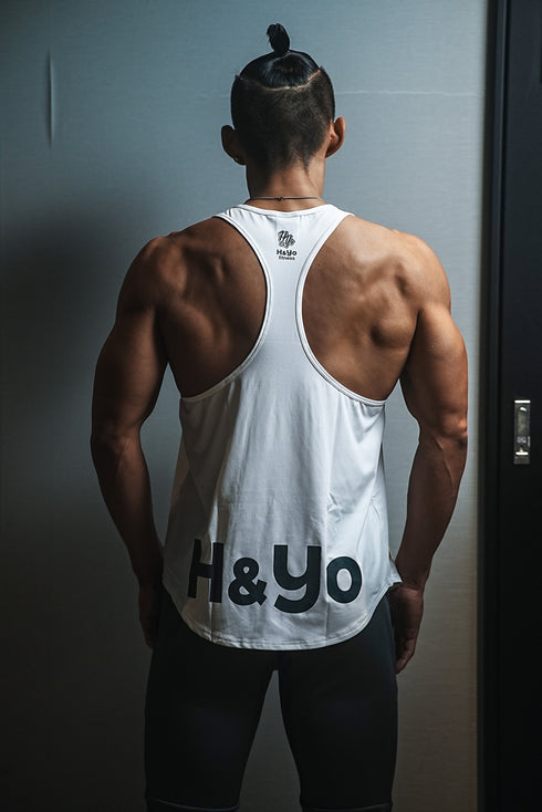 【着心地サラサラ】背中を魅せろ! トレーニング タンクトップ Yバックモデル