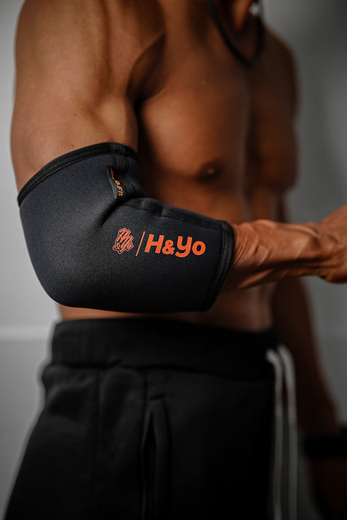 【初心者にも嬉しい肉厚クッション】強伸縮 エルボースリーブ(肘サポーター) Elbow Sleeves