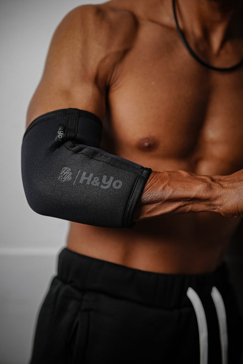 【初心者にも嬉しい肉厚クッション】強伸縮 エルボースリーブ(肘サポーター) Elbow Sleeves