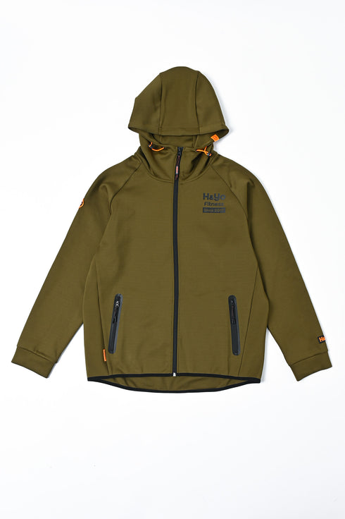 【快適伸縮素材】トレーニング フルジップパーカー アスリートモデル