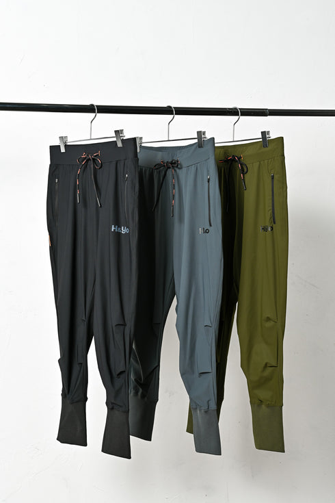 【鬼ストレッチ】 フレキシブルなハイリブジョガーパンツ