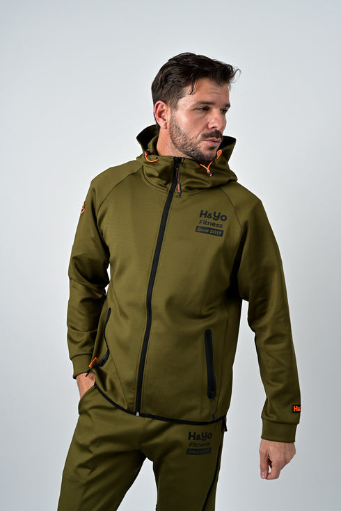 【快適伸縮素材】トレーニング フルジップパーカー アスリートモデル