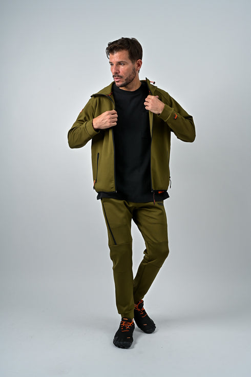 【快適伸縮素材】トレーニング フルジップパーカー アスリートモデル