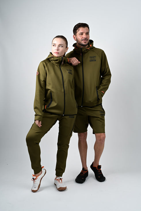 【快適伸縮素材】トレーニング フルジップパーカー アスリートモデル