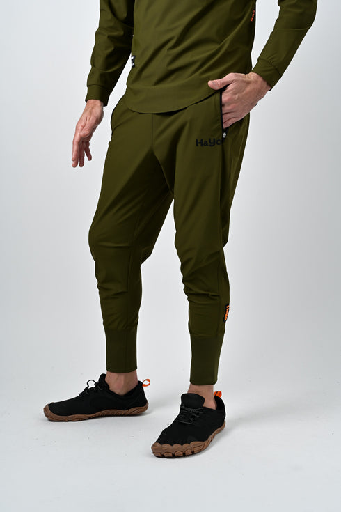 【鬼ストレッチ】 フレキシブルなハイリブジョガーパンツ