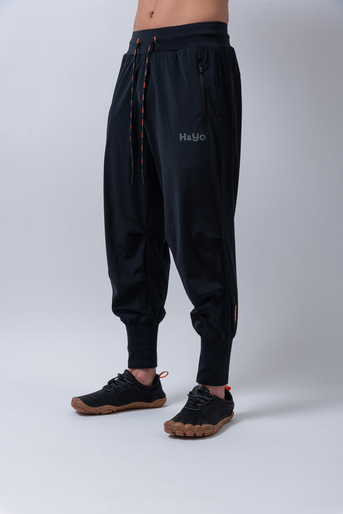 【鬼ストレッチ】 フレキシブルなハイリブジョガーパンツ