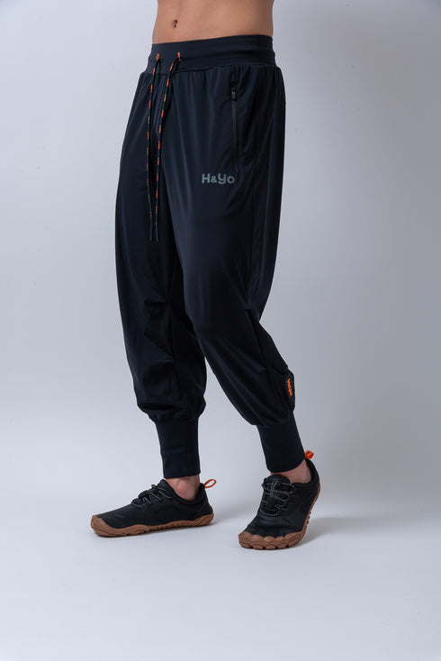 【鬼ストレッチ】 フレキシブルなハイリブジョガーパンツ