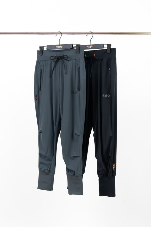 【鬼ストレッチ】 フレキシブルなハイリブジョガーパンツ