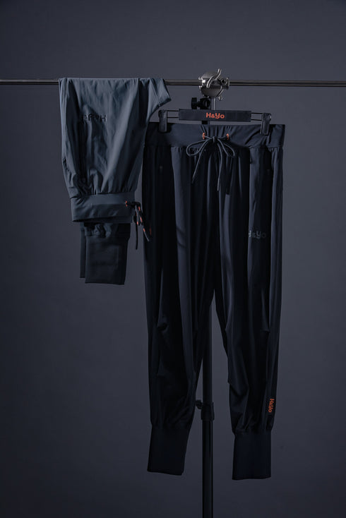 【鬼ストレッチ】 フレキシブルなハイリブジョガーパンツ