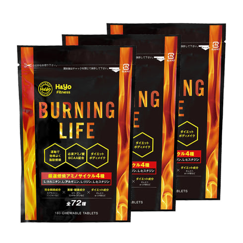 【心も体も燃やす燃焼サプリ】バーニングライフ オールインワン【3個SET】