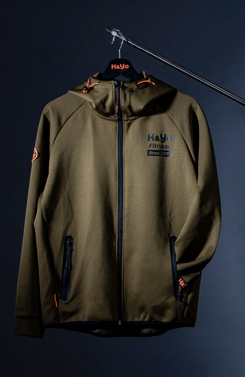 【快適伸縮素材】トレーニング フルジップパーカー アスリートモデル