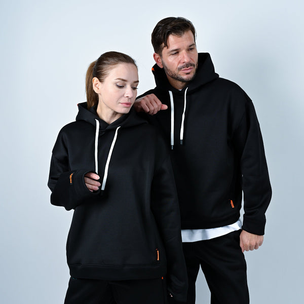 【あったか裏起毛】アスレジャー 肉厚スウェット プルオーバー フーディー