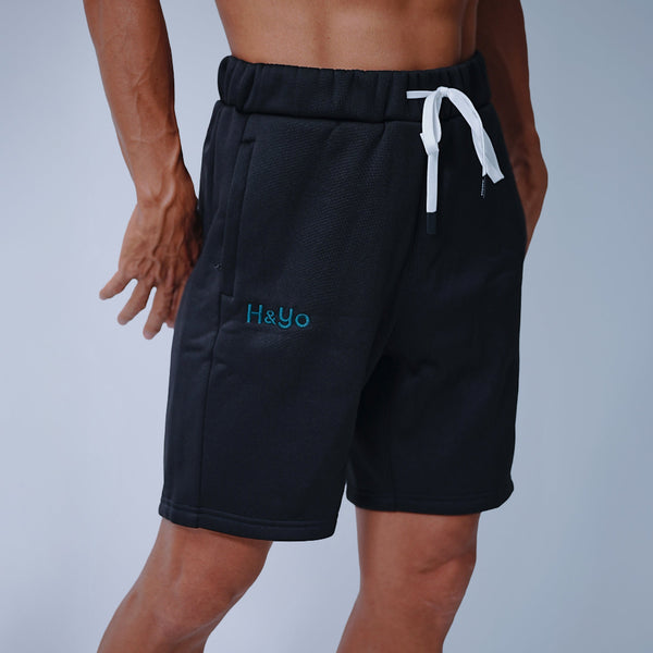 【あったか裏起毛】アスレジャー 肉厚スウェット ハーフパンツ