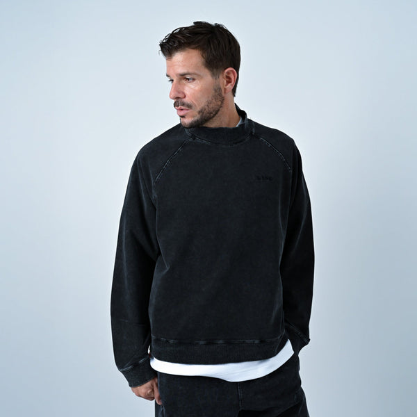 ハイネックスウェット【ストーンウォッシュ】