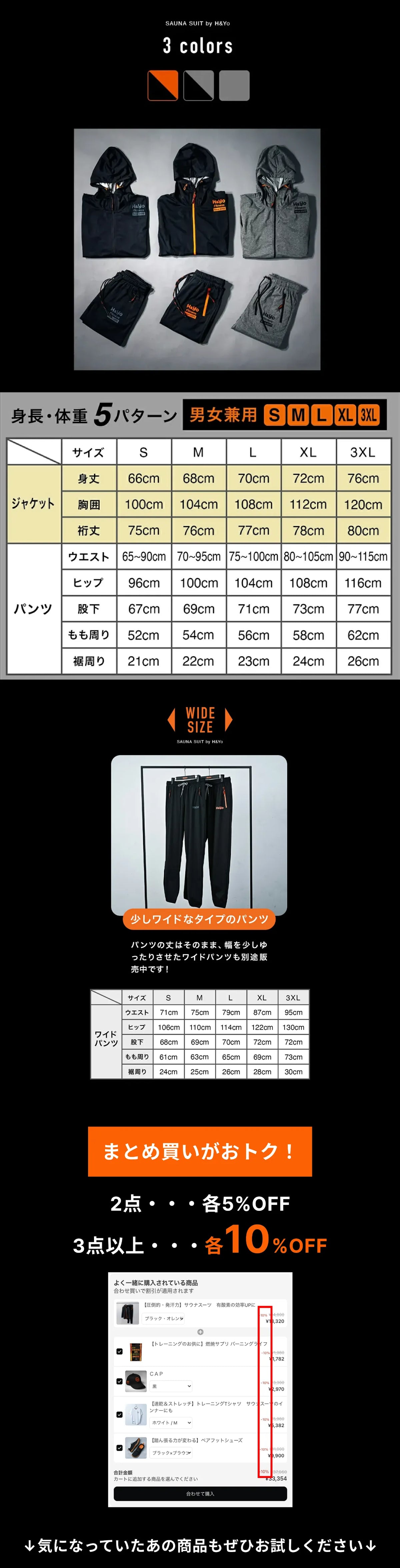 【圧倒的・発汗力】サウナスーツ　有酸素の効率UPに